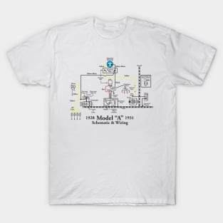 Model A Wiring Diagram T-Shirt